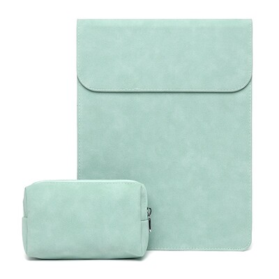 Torbica za računalo ( MacBook Mac Book iPad ) Air M1 M2 13 14 15 6 16 Pro 12 9 11 inča torbica s poklopcem Mat veganska koža