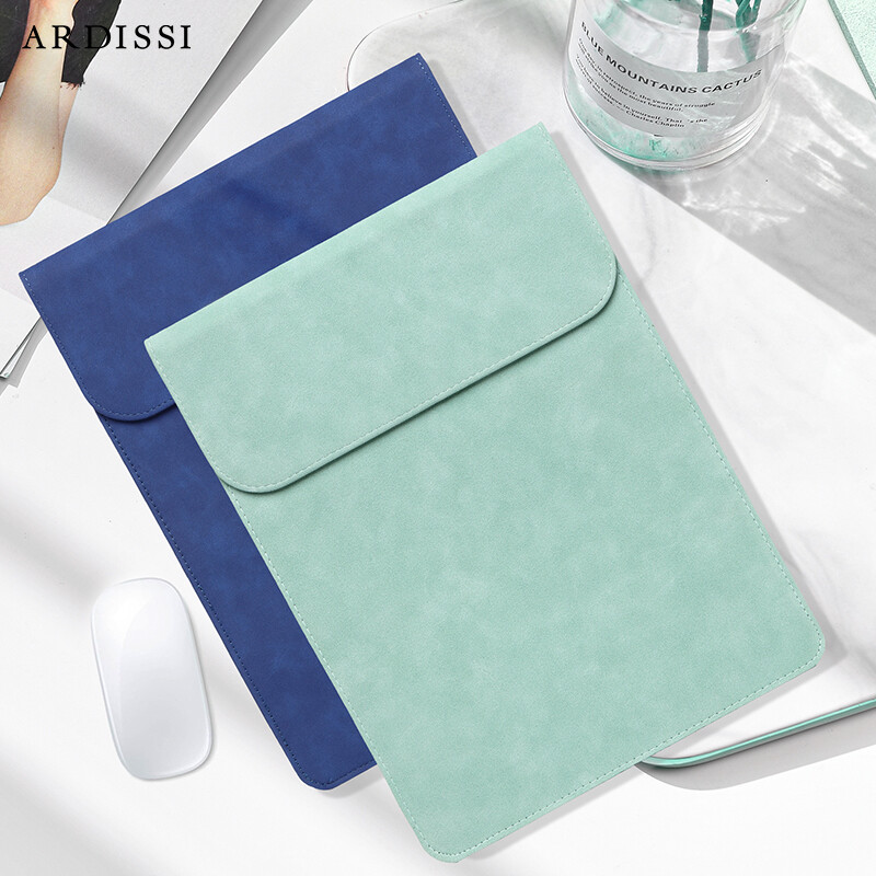 Torbica za računalo ( MacBook Mac Book iPad ) Air M1 M2 13 14 15 6 16 Pro 12 9 11 inča torbica s poklopcem Mat veganska koža