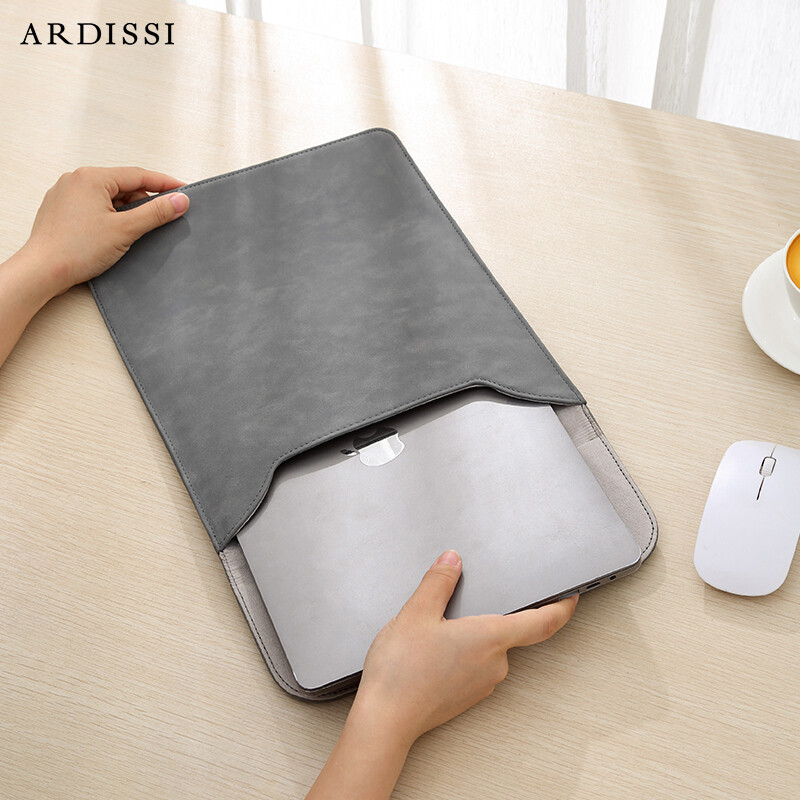 Torbica za računalo ( MacBook Mac Book iPad ) Air M1 M2 13 14 15 6 16 Pro 12 9 11 inča torbica s poklopcem Mat veganska koža