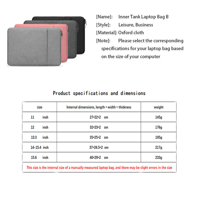 Vodootporna torbica za prijenosno računalo Tablet 11 12 13.3 14 15.6 inča B-style MacBook Air Pro HP Dell Acer Poklopac za prijenosno računalo Kućište za računalo
