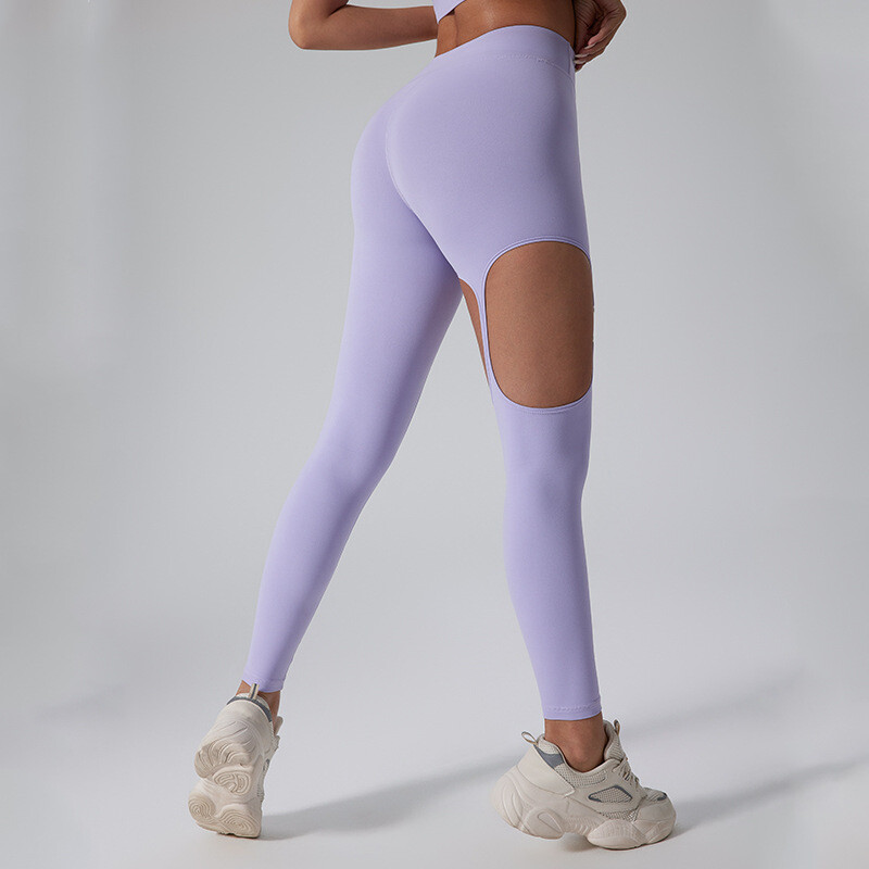 Nove uske sportske hlače za mršavljenje, bez neugodnih linija, breskve, bokova, V-struka, visoke elastične, mekane prozračne brzosušeće joga hlače