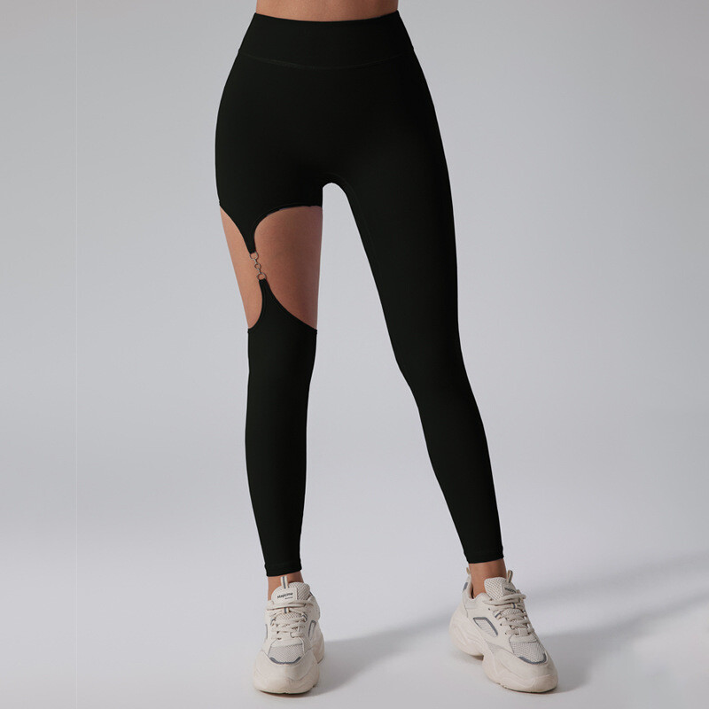 Nove uske sportske hlače za mršavljenje, bez neugodnih linija, breskve, bokova, V-struka, visoke elastične, mekane prozračne brzosušeće joga hlače