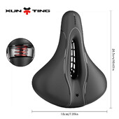 Xunting MTB Bike Bicycle Saddle Rail Hollow Prozračna Debela Udobna Bike Sedlo Sedlo Za Brdski Cestovni Bicikl