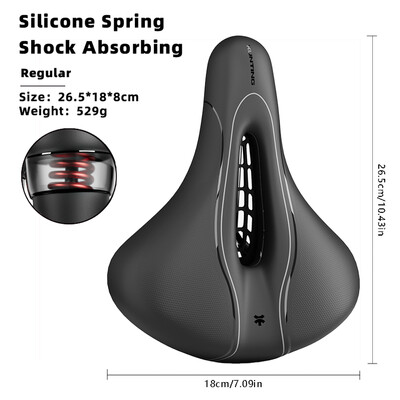 Xunting MTB Bike Bicycle Saddle Rail Hollow Prozračna Debela Udobna Bike Sedlo Sedlo Za Brdski Cestovni Bicikl