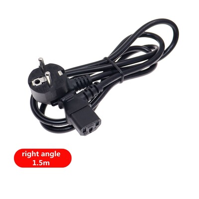 European 2 pini mascul la IEC 3 pini mamă, Schuko la IEC C13 înclinat 90 de grade cablu de alimentare CA Adaptor UE Cablu de prelungire