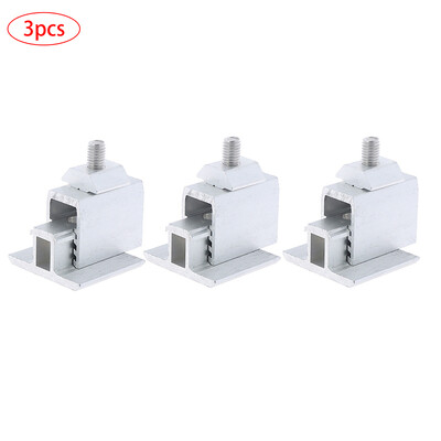 3/5 buc. Suport de montare panou solar din aliaj de aluminiu Suport fotovoltaic Kit de clemă la mijlocul capătului reglabil pentru 35mm-50mm încadrat