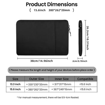 Τσάντα φορητού υπολογιστή Cdisplay 13.3 Θήκη φορητού υπολογιστή 15,6 ιντσών για MacBook Pro 14 Air 13 φορητή οθόνη Lenovo Dell Computer Bag