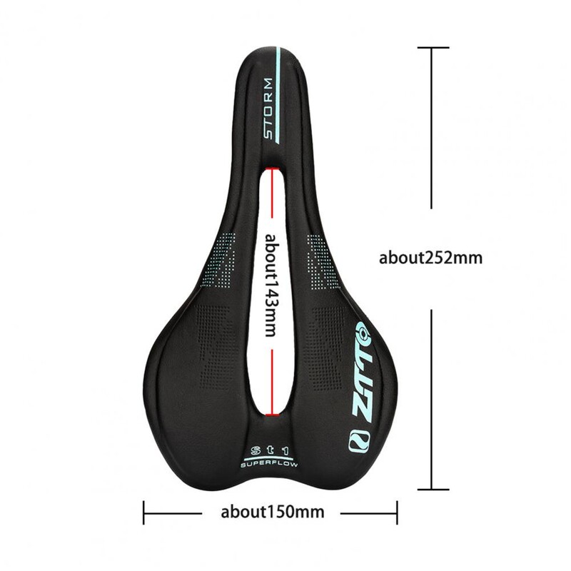 ZTTO MTB bicikl Ergonomsko sjedalo s kratkim nosom 160 mm široko udobno dugo putovanje lagano zadebljano meko sjedalo