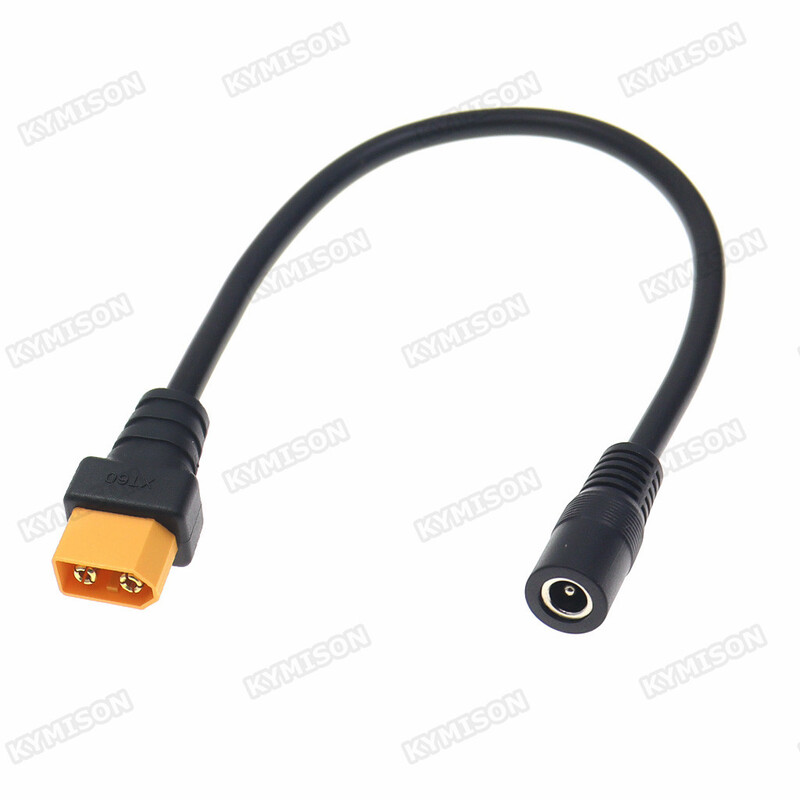 Conector XT60 Masculin Femeie la DC 5.5*2.1 / 5.5*2.5mm Conector Cablu adaptor de încărcare a bateriei Sârmă din silicon pentru încărcător de baterie RC
