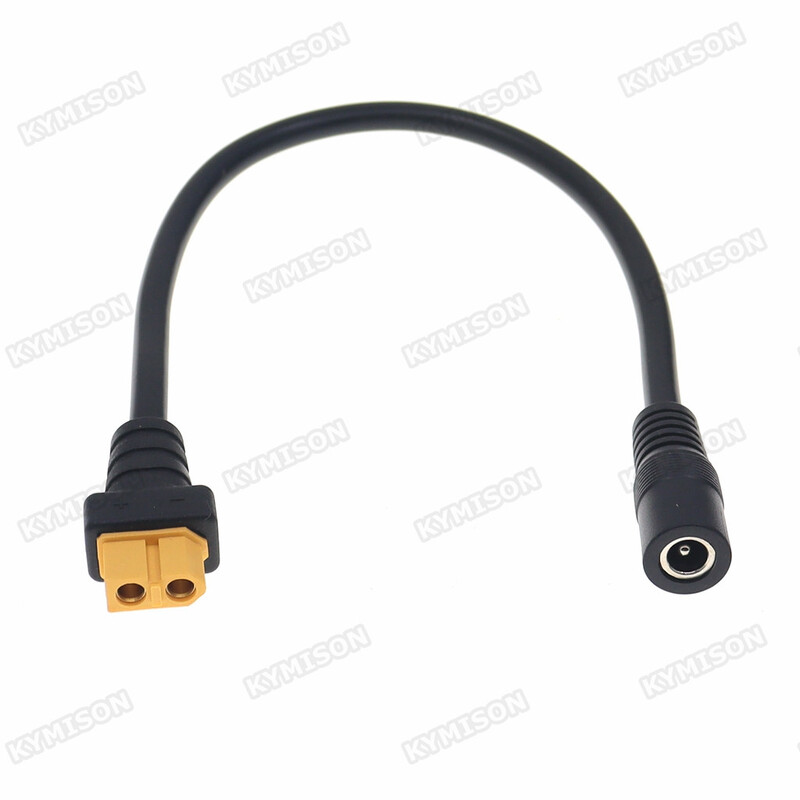 Conector XT60 Masculin Femeie la DC 5.5*2.1 / 5.5*2.5mm Conector Cablu adaptor de încărcare a bateriei Sârmă din silicon pentru încărcător de baterie RC