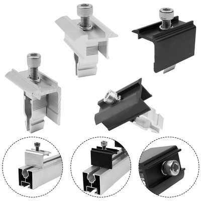1 tk päikesepaneeli otsaklamber päikesepaneelide jaoks 30-50 mm päikesepaneelide Pv moodul roostevabast terasest kinnitus keskmised klambrid fotogalvaanilised osad