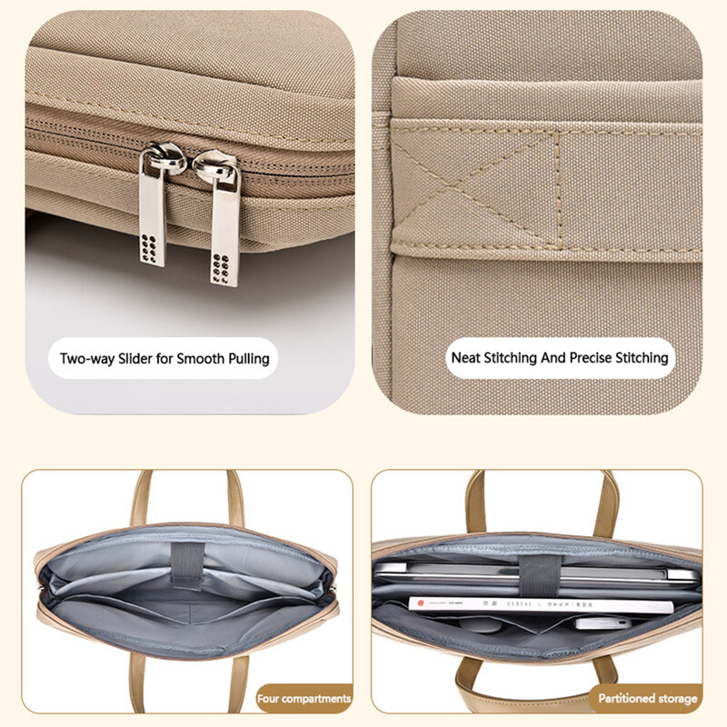 Domiso ženska višenamjenska navlaka za prijenosno računalo s ručkom za 12" 13" 14" 15,6" 17" torba za prijenosno računalo s dovoljno prostora Torba za prijenosno računalo