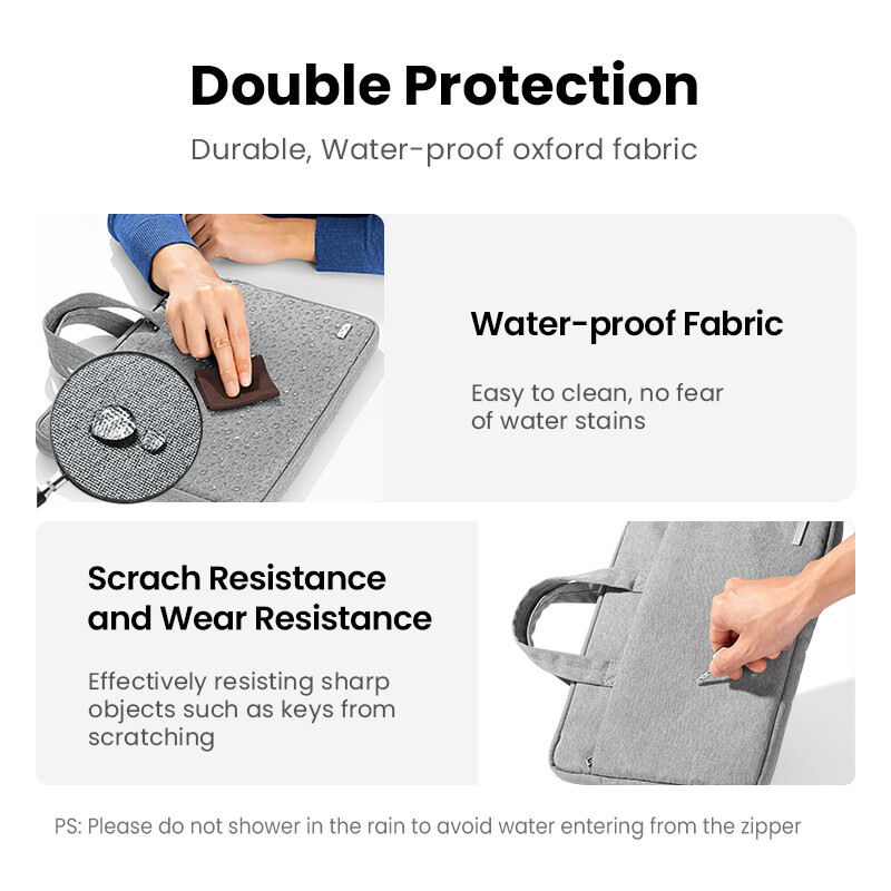 【JAUNS】 UGREEN klēpjdatora soma 13,9 collu piezīmjdatora vāciņa soma iPad MacBook Air Pro portatīvajam planšetdatoram.