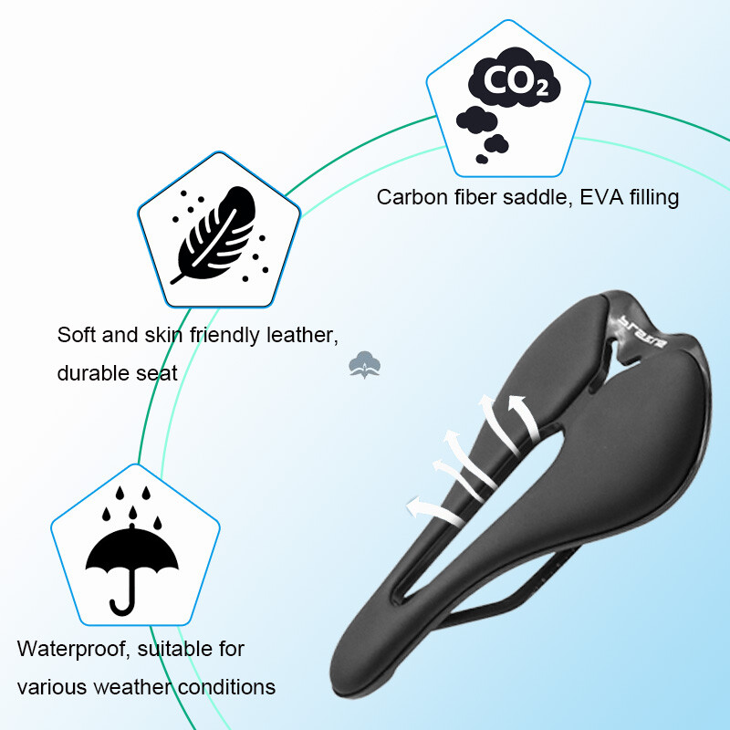 MTB Cestovno biciklističko sjedalo Udobna biciklistička sjedala protuklizna koža karbonsko sjedalo Bike Cushion dodaci za brdski bicikl