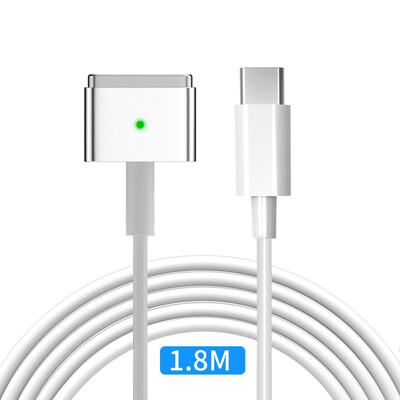 USB Type C Magsaf* 1 2 Töltőkábel PD töltő Apple MacBook Airhez Tápadapter kábel 45W 60W 85W 100W hálózati adapter