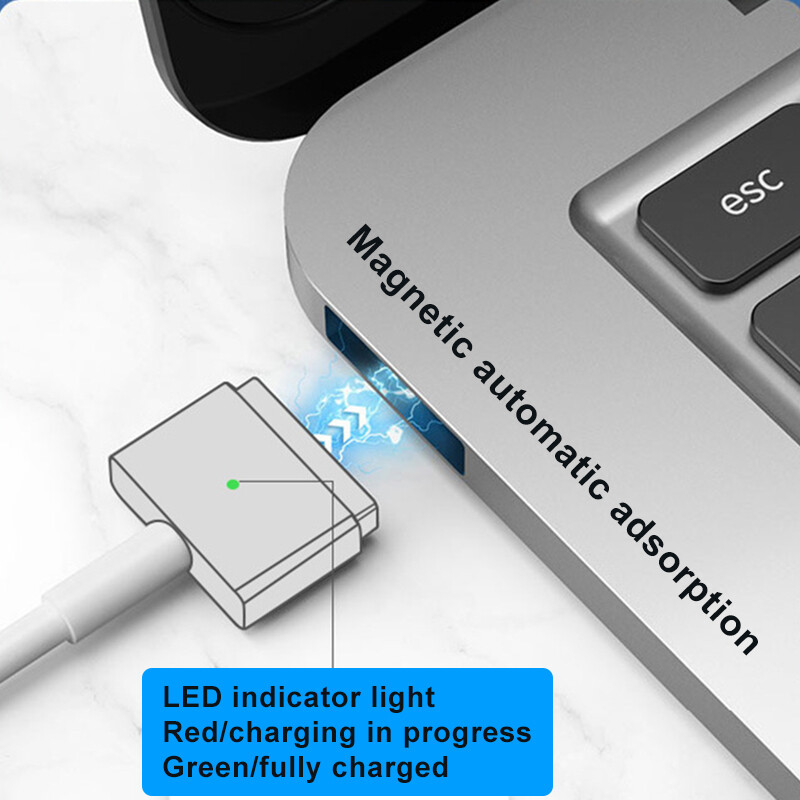 USB Type C na Magsaf* 1 2 Kabel za punjenje PD punjač za Apple MacBook Air Kabel adaptera napajanja 45W 60W 85W 100W Adapter napajanja