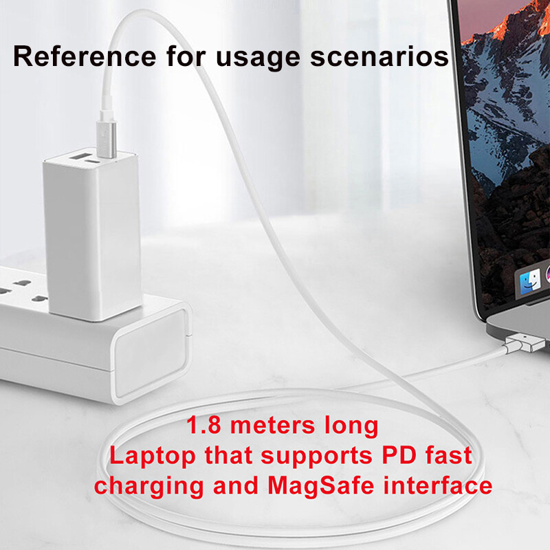 USB Type C na Magsaf* 1 2 Kabel za punjenje PD punjač za Apple MacBook Air Kabel adaptera napajanja 45W 60W 85W 100W Adapter napajanja