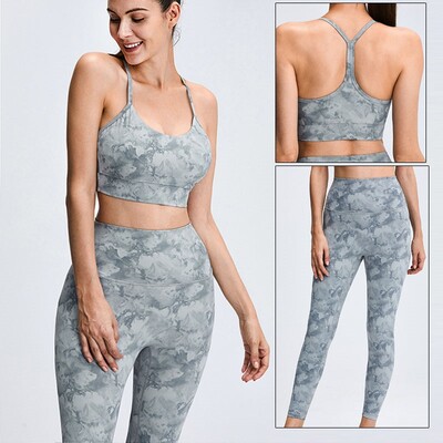 Cloud Hide Camouflage Yoga Set Sportska odjeća za teretanu Ženska S-XXL Odjeća Hlače za vježbanje Tajice Gornji grudnjak Majica Fitnes odijelo Sportska odjeća