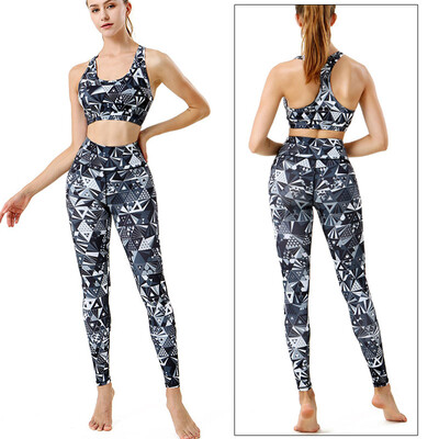 Cloud Hide Camouflage Yoga Set Sportska odjeća za teretanu Ženska S-XXL Odjeća Hlače za vježbanje Tajice Gornji grudnjak Majica Fitnes odijelo Sportska odjeća