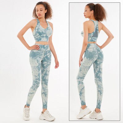 Cloud Hide Camouflage Yoga Set Sportska odjeća za teretanu Ženska S-XXL Odjeća Hlače za vježbanje Tajice Gornji grudnjak Majica Fitnes odijelo Sportska odjeća