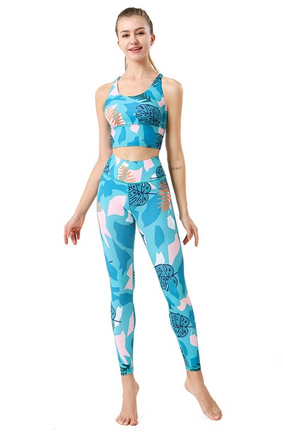 Cloud Hide Camouflage Yoga Set Sportska odjeća za teretanu Ženska S-XXL Odjeća Hlače za vježbanje Tajice Gornji grudnjak Majica Fitnes odijelo Sportska odjeća