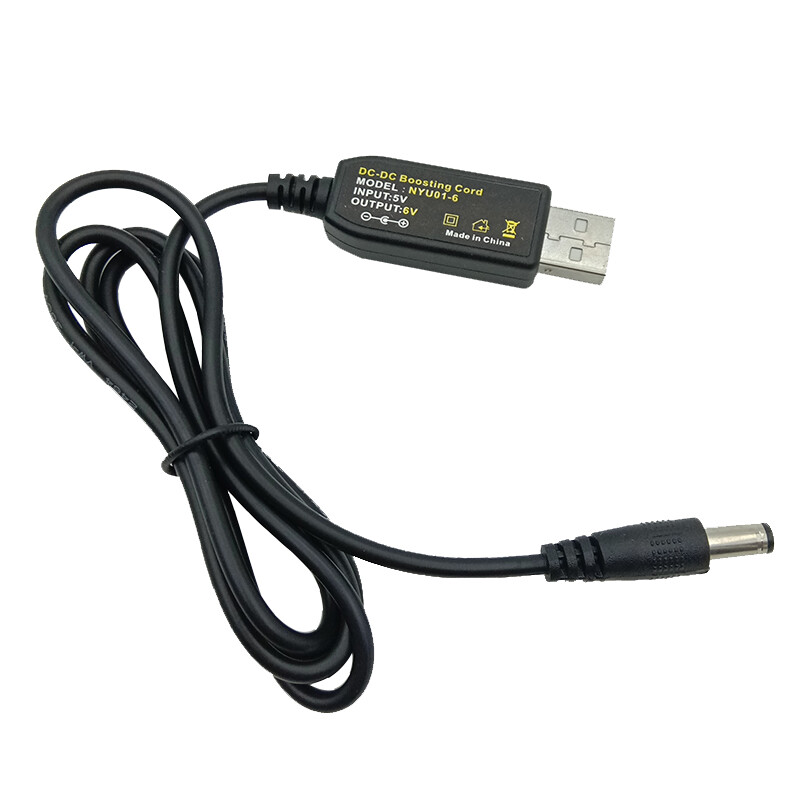 5.5*2.5mm DC 5V do 6V 6V1A 6 Volt USB Boost kabel Line Step-up Converter 5.5x2.1mm konektor za ruter napajanje zvučnika