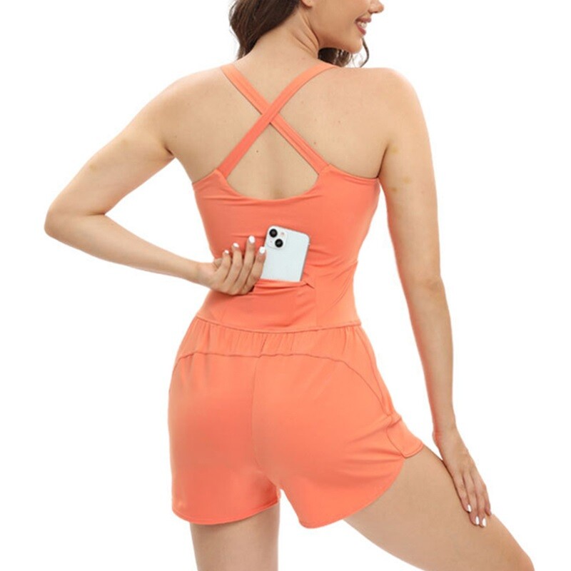 Sportski kombinezon s džepovima Cloud Hide Ženski jednodijelni bodi za vježbanje Seksi kombinezoni za vježbanje u teretani Odijelo za jogu za fitness