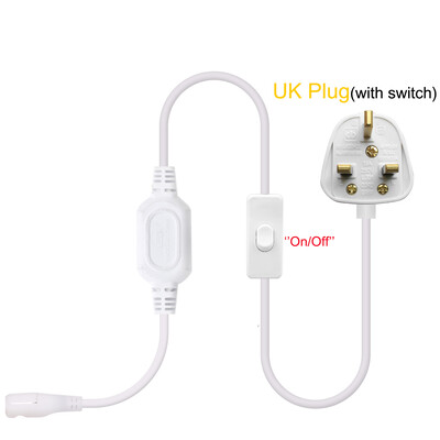 Maiņstrāvas 220 V barošanas vads ES spraudnis/AK spraudnis ar slēdzi/dimmeri Maiņstrāvas barošanas spraudnis 288 LED/m 220V 3000K 4000K 6000K COB neona gaismas sloksne