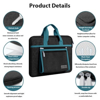 Чанта за лаптоп Liner Bag Дамска чанта Подходяща за M1 M2 13 14 15,6 инча Macbook Air Pro Huawei Asus Dell Водоустойчиво куфарче за лаптоп