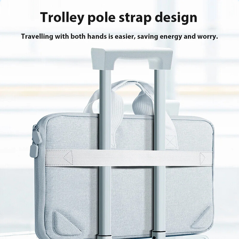 Geantă pentru laptop Geantă de căptușeală Geantă de mână potrivită pentru M1 M2 13 14 15,6 inchi Macbook Air Pro Huawei Asus Dell Servietă impermeabilă pentru notebook