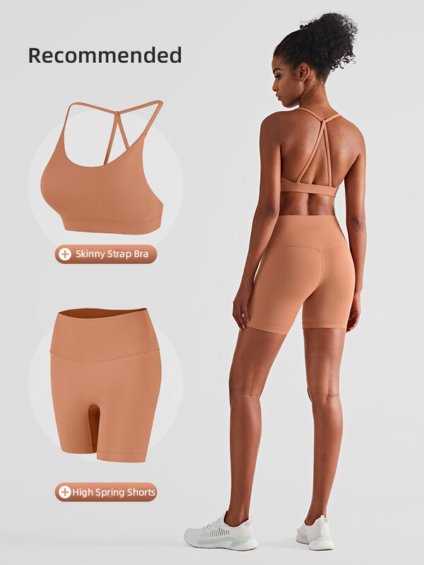 2024 Seturi noi de pantaloni scurți de yoga Vestă antișoc Pantaloni scurți cu talie înaltă Respirabili pentru femei, strâns, sport, Yoga, Sexy Crop Top Set de gimnastică