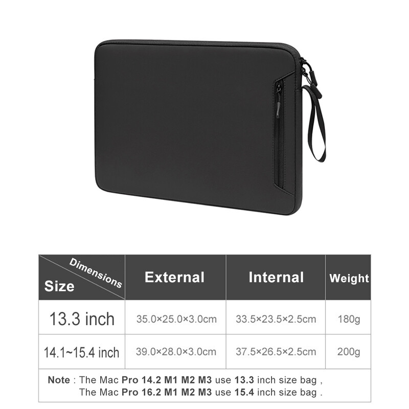 Torba za prijenosno računalo Torbica za prijenosno računalo 13 14 15 16 inča Za Macbook Pro Air M1 M2 M3 Vodootporan poklopac za Xiaomi Huawei HP Dell Lenovo