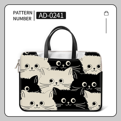 DIY PU torba za prijenosno računalo Cat Cover Laptop Sleeve Handle Bag 12 13 14 15 17 inča Za Macbook/HP/Asus/Acer/Lenovo torba za nošenje Dodatna oprema
