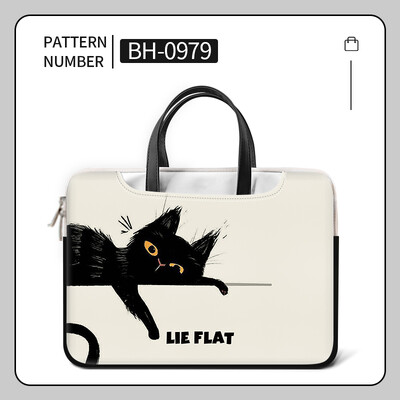 DIY PU torba za prijenosno računalo Cat Cover Laptop Sleeve Handle Bag 12 13 14 15 17 inča Za Macbook/HP/Asus/Acer/Lenovo torba za nošenje Dodatna oprema