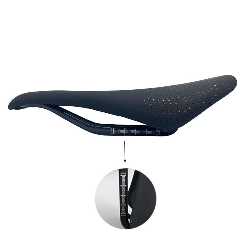 Perna scaun din fibră de carbon din piele de bicicletă 143mm ultraușoară MTB șa mașină pernă scaun bicicletă componentă scaun bicicletă 124G