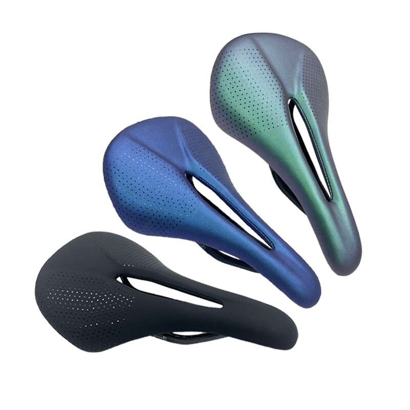 Perna scaun din fibră de carbon din piele de bicicletă 143mm ultraușoară MTB șa mașină pernă scaun bicicletă componentă scaun bicicletă 124G