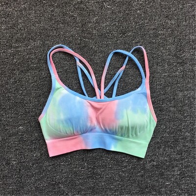 1Pcs Ženska sportska odjeća Dye Set za vježbanje Tajice za vježbanje Push Up hlače Kratke hlače za teretanu Bešavni sportski grudnjak Trenirka Odijelo za jogu