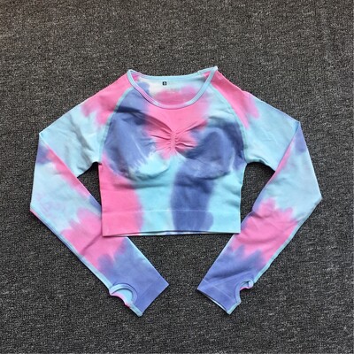 1Pcs Ženska sportska odjeća Dye Set za vježbanje Tajice za vježbanje Push Up hlače Kratke hlače za teretanu Bešavni sportski grudnjak Trenirka Odijelo za jogu