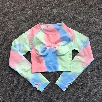 1Pcs Ženska sportska odjeća Dye Set za vježbanje Tajice za vježbanje Push Up hlače Kratke hlače za teretanu Bešavni sportski grudnjak Trenirka Odijelo za jogu