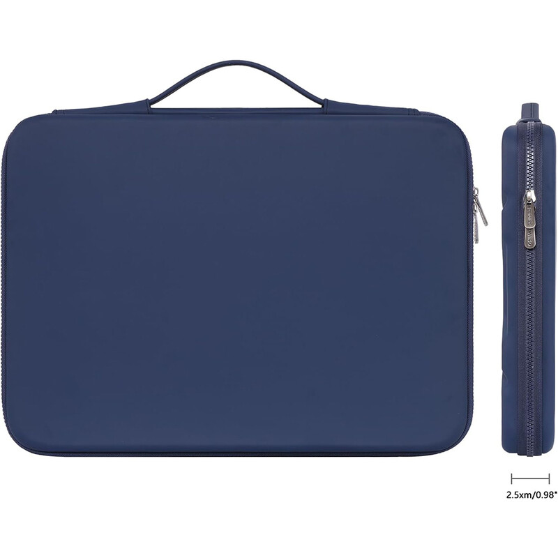 DOMISO 14 inča 15,6 inča 17 inča Torba za rame za prijenosno računalo otporna na udarce Torba za računalo Vodootporna EVA zaštitna torbica za nošenje PLAVA