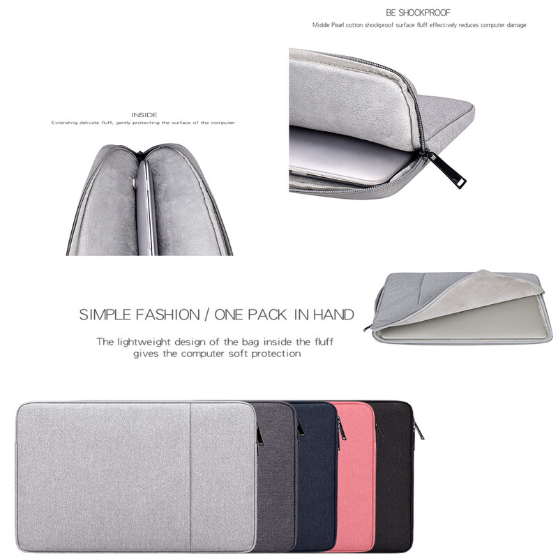 Geantă impermeabilă pentru laptop 11 14 16 13 15 inch Husă pentru MacBook Air Pro 2020 2021 Mac Book Computer Husă din material textil Accesorii