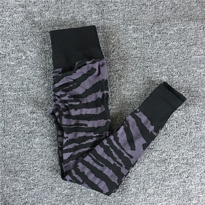 2024 1/2 buc. Ansamblu pad tigru sutien sport pentru femei Set de yoga antrenament legging de gimnastică alergare pantaloni strânși cu talie înaltă fitness costume active