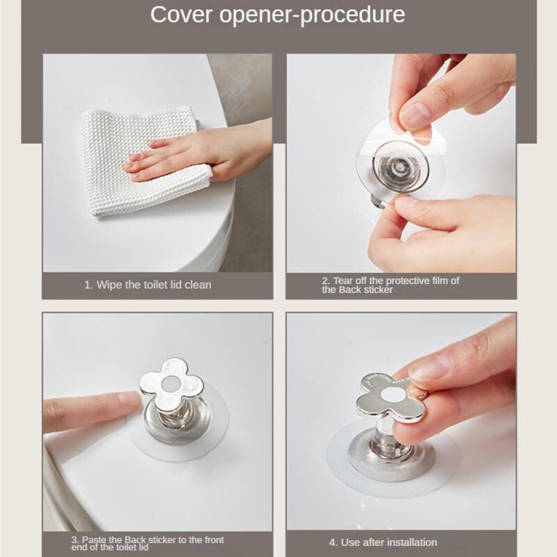 Višenamjenski podizač WC sjedala Uređaj za podizanje WC školjke Izbjegavajte dodirivati ručku poklopca WC školjke Podizač WC sjedala Kupaonski pribor