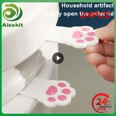 2/4 buc. Suport pentru scaun de toaletă Ridicator pentru închidere sanitară pentru scaun Capac pentru scaun Mâner de ridicare pentru capac pentru scaun Accesorii pentru baie Curățenie acasă