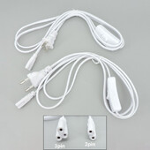 2 orificii cu 3 pini AC EU US Cablu comutator T5 T8 Tub LED Sursa de alimentare Fir prelungitor de încărcare Conector ON/OFF Accesoriu pentru iluminare