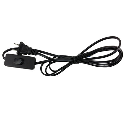 Europska crno-bijela 303 sklopka Ožičenje AC kabel za napajanje EU US Led rasvjetna traka Kabel za napajanje 1,8 m Električna linija 2c*0,75 mm Bakar