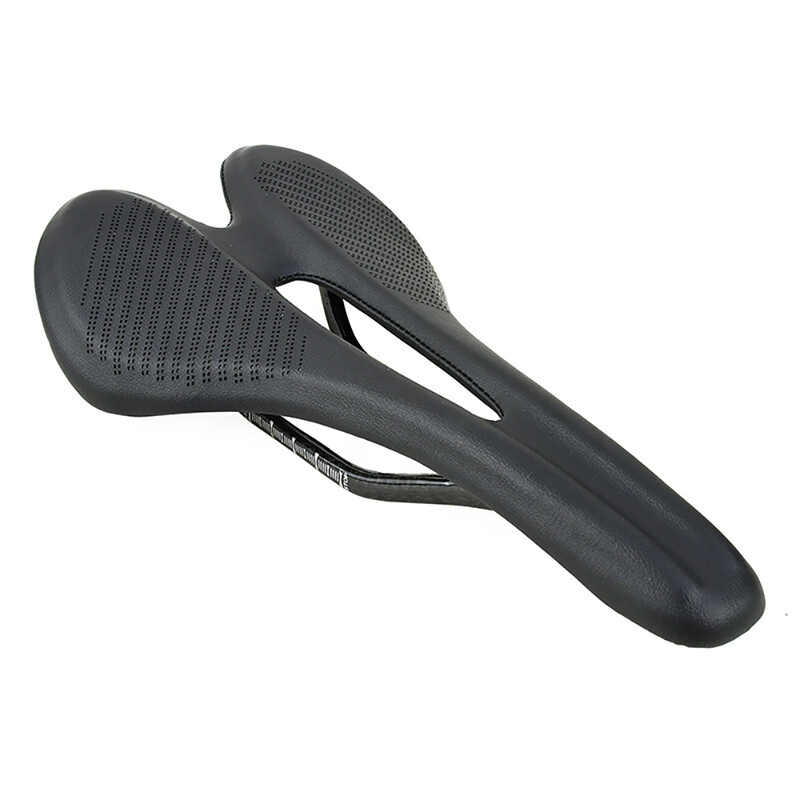 Kalnu ceļa velosipēda oglekļa šķiedras sēdeklis, ādas spilvens, augstas kvalitātes PU, ērti un viegli