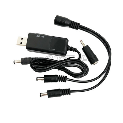 KWS-910 KWS-912 Cablu convertizor USB Boost 1 la 2 DC5V la 9V 12V Router Cablu Fibră optică Cat Boost pentru Power Bank/Adaptor de alimentare