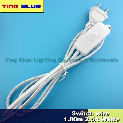 Cablu comutator LED Cablu de alimentare lampa de birou Cablu comutator ventilator de evacuare Lampa de podea Cablu comutator lampa aromatica Conexiune UE 1.8m 12-240V 2.5A