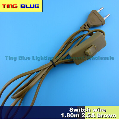 Cablu comutator LED Cablu de alimentare lampa de birou Cablu comutator ventilator de evacuare Lampa de podea Cablu comutator lampa aromatica Conexiune UE 1.8m 12-240V 2.5A